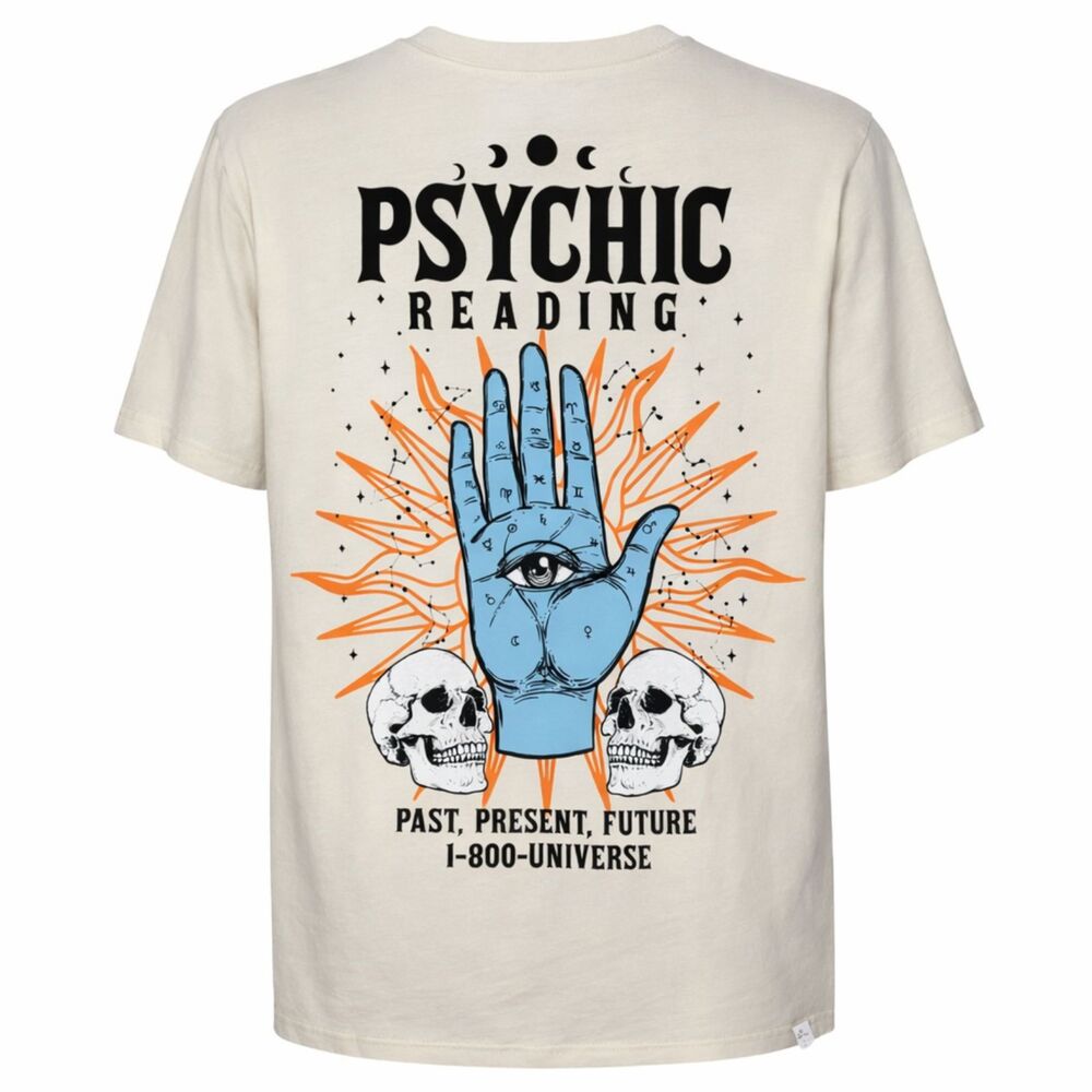 RECYCLED THREADS PALM READER CASUAL CLASSIC PSYCHIC CREWNECK T-SHIRT SIZE MED